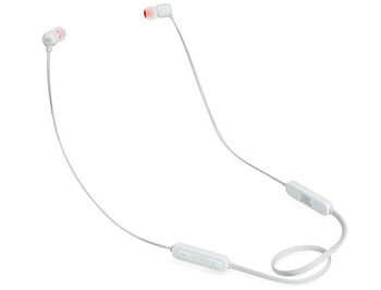 JBL Tune T110BT White Bluetooth Wireless In-Ear Headphones, 20Hz-20kHz, 16 Ohms, 96dB, Microphone, Remote, BT4.0, 120 mAh Lithium-Ion Polymer up to 6 hours, JBLT110BTWHT (casti cu microfon fara fir JBL / беспроводные наушники с микрофоном JBL)