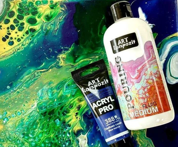 Жидкий акрил POURING MEDIUM ART Kompozit 500 мл 