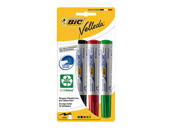 Set markere pentru tabla 4buc BIC ECO Velleda 1701 