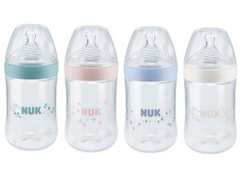 купить Nuk бутылочка пластиковая с силиконовой соской Nature Sense, 6-18 мес. 260мл в Кишинёве 