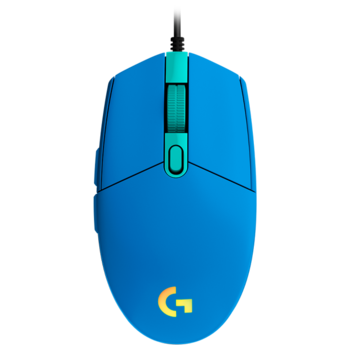 Gaming Mouse Logitech G102 Lightsync, Optical, 200-8000 dpi, 6 buttons, Ambidextrous, RGB, Blue USB 