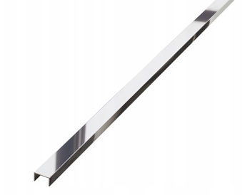 Profil Inox pentru gresie U-15-2440-SILVER-MI 15x240cm 