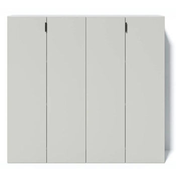 Comodă Fabrik Home Hardy 4 двери (1100x1200x470) серый мат /МДФ