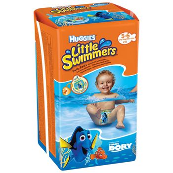 купить Подгузников для плавания Huggies Little Swimmers  5-6  (12-18 kg),  11 шт. в Кишинёве 