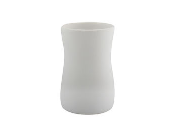 Pahar  pentru periute de dinti MSV Palma alb, din ceramică 