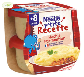 Nestle пюре картофельное пюре-говяжий фарш, 2х200гр, (8+) 