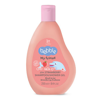 cumpără Bebble My Friend Sampon si gel de dus p/u copii 2in1 Capsuna 1+, 250ml în Chișinău 