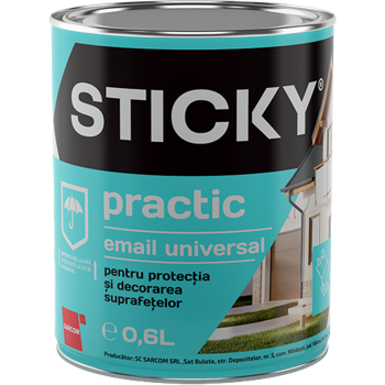 STICKY PRACTIC Эмаль Алкидная Красная 0,6 л 