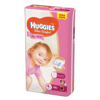 cumpără Huggies (4+) Ultra Comfort Giga Pack Girl  (10-16kg)  N68 în Chișinău 
