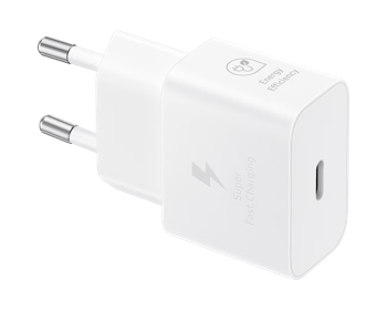 Original Sam. EP-T2510, Fast Travel Charger 25W PD (with cable), White 