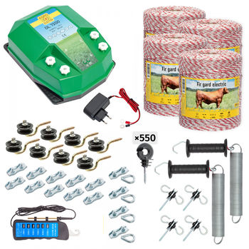 Pachet gard electric complet 4000 m, 7,2 Joule, 230 V, pentru animale domestice 