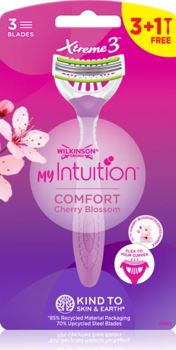 Wilkinson Sword Xtreme3 My Intuition Comfort,  Pachet (3+1 Gratis) aparate de ras de unică folosință cu 3 lame 