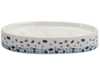 Sapuniera MSV Brest "puncte albastre", ceramica 