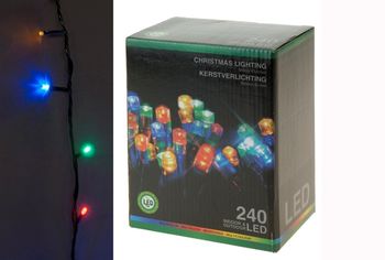 Luminite de sarbatoare "Fir" 240LED multicolore, 18m, in/out 