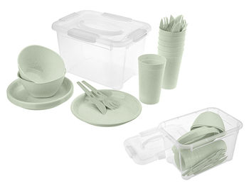 Set pentru picnic Phibo pentru 6 persoane, 27 elemente, din plastic 