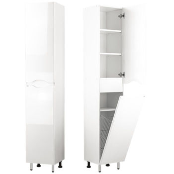 Dulap penal Mashtab 11789 Print cu cos 450x350x1900 Alb