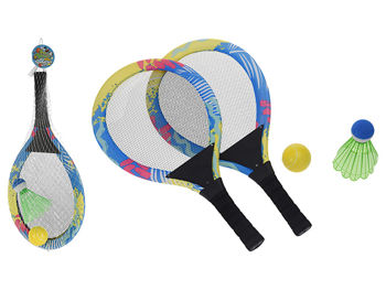Набор для тенниса/бадминтона 2 ракетки, мячик и воланчик Free Easy, 27X54 см 