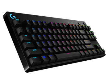 Gaming Keyboard Logitech G PRO, TKL, Mechanical, GX Blue Clicky, RGB , US Layout, Black, USB 