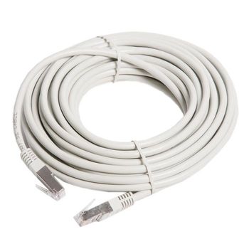 10m,  FTP Patch Cord  Gray, PP22-10M, Cat.5E, Cablexpert, molded strain relief 50u" plugs 