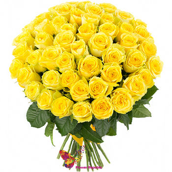 купить Яркий букет из 45 желтых роз  60-70 CM в Кишинёве 