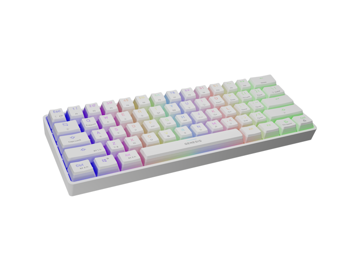 Genesis Mechanical Keyboard Thor 660 US Layout Wireless RGB Backlight White Gateron, Red 