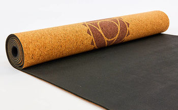 Saltea yoga (corc + cauciuc) 183х61х0.4 cm Record 7156 (3307) 