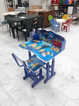Детский столовый гарнитур со стулом 306 синий 