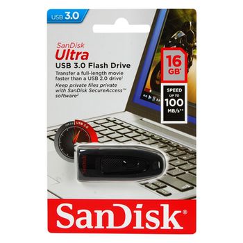 16GB USB 3.0 Flash Drive SanDisk Ultra 