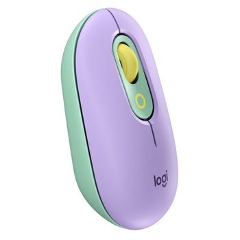 Wireless Mouse Logitech POP, Optical, 1000-4000 dpi, 4 buttons, Slim, 2,4 /BT, 1xAA, Mint 