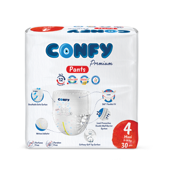 cumpără Scutece-chiloțel pentru copii Confy Premium Pants Nr.4 MAXI, 30 buc. în Chișinău 