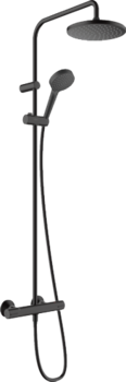 Vernis Blend Showerpipe 200 1jet cu termostat, negru mat 