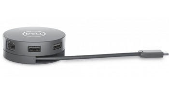 Dell DA305 6-in-1 USB-C Multiport Adapter - 2xUSB-A 3.2 gen2, RJ-45, 1x SB-C 3.2 Gen2, HDMI, DP, 84g 
