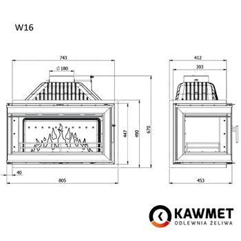 Focar KAWMET W16 14,7 kW 