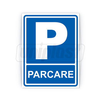 cumpără Indicator de avertizare "PARCARE" Autocolant + Dibond 26 x 20 cm în Chișinău 