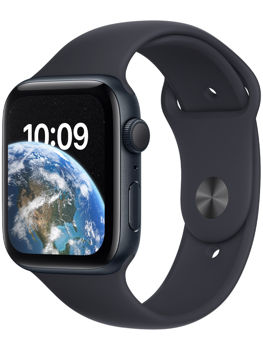 Apple Watch SE (2022) 44mm GPS (MNK03), Midnight Aluminium Sport Band / Midnight 