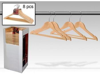 Set 8 umerase din lemn Storage 