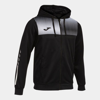 FINAL SALE - Hanorac JOMA - ECO SUPERNOVA ZIP-UP HOODIE BLACK WHITE 