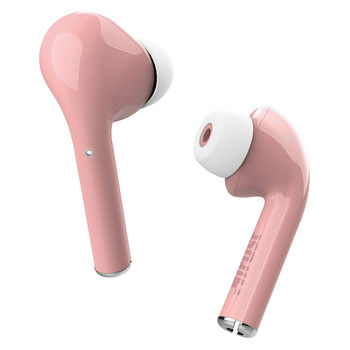 Trust Nika Touch Bluetooth Wireless TWS Earphones - Pink, Up to 6 hours of playtime, Manage all important function with a simple touch