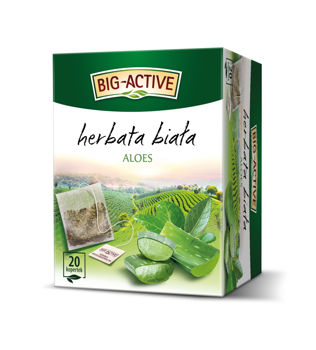 Ceai alb Big Active with Aloe Vera, 20 plicuri 