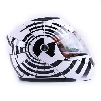 Casca moto inchisa VIRTUE MD-903 marime M zebra 