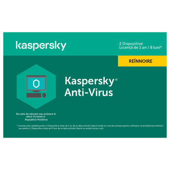 Kaspersky Anti-Virus Card 2 Dt 1 Year Renewal 