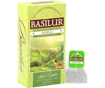 Чай зеленый  Basilur Leaf of Ceylon  RADELLA GREEN  25*1,5 г 