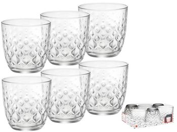 Set pahare pentru apa Glit 6buc, 295ml 