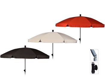 Зонт солнцезащитный D200cm, 8 спиц, со сгибом, 3 цвета 