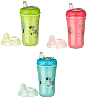 ”Baby-Nova”  Cană anti-vărsare cu duză din silicon, 300ml, 6 luni+, fără BPA, 1 buc  (34123) 