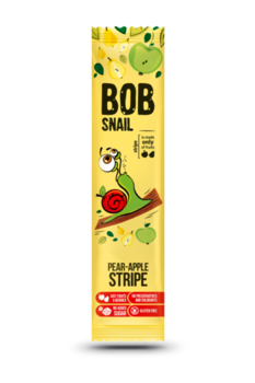 Dulciuri naturale de mere și pere Bob Snail, 14g 
