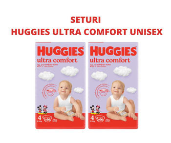 купить Набор Подгузники Huggies Ultra Comfort Mega 4, унисекс (8-14 кг), 66 шт в Кишинёве 