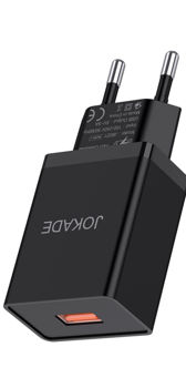 Jokade Wall Charger with Cable USB to Lightning Single Port 5A JB022, Black 