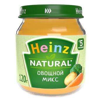 Пюре Heinz Овощной микс (5+  мес), 120г. 