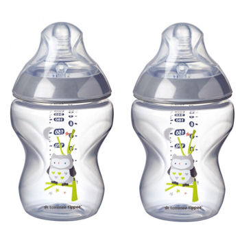 Tommee Tippee бутылочка пластиковая Closer to Nature,0 + мес,260 мл, 2 штк 